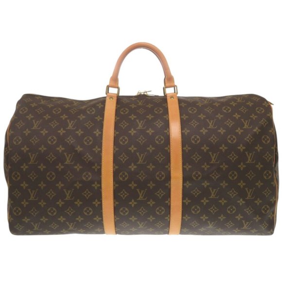 LOUIS VUITTON Brown Monogram Keepall 60 Boston Bag - Picture 1 of 11